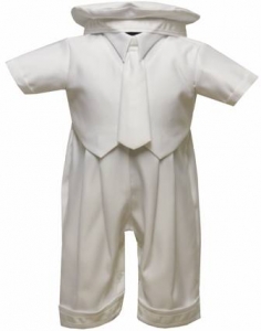 Boys Satin Christening Rinkle w/o Jacket